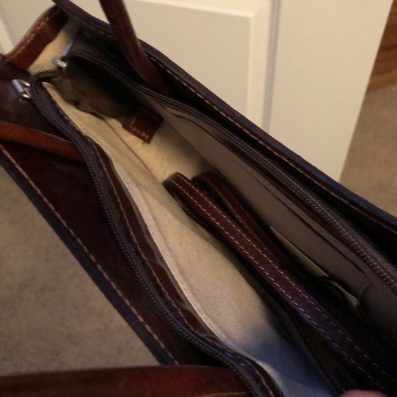 Beautiful Italian Leather Handbag Small Barbarini - Picture 6 of 6